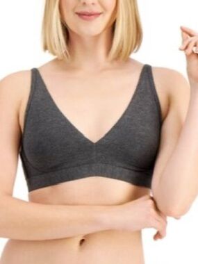 Alfani Intimates Essential Unlined Wireless Bralette Women’s US Size S Gray